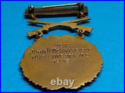 1938, ARMY LEVEL PRIZE, BRONZE, RIFLE COMPETITION, INFANTRY, NAMED, withRESEARCH