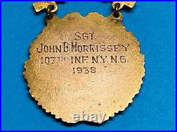 1938, ARMY LEVEL PRIZE, BRONZE, RIFLE COMPETITION, INFANTRY, NAMED, withRESEARCH