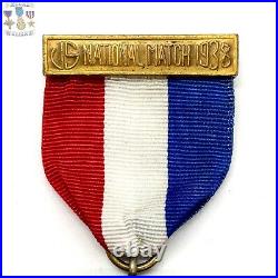1938 Dogs Of War Medal National Trophy Medal Engraved Vh Blackinton Bronze