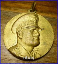 1938 Mussolini Bronze Medal, Comando Federale Napoli Rare