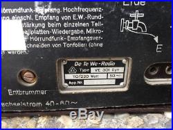 1938 german Adolf Hitler tuberadio radio VE301 dyn rare tube radio NAZI