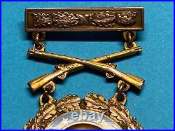 1939, ARMY LEVEL PRIZE, BRONZE, RIFLE COMPETITION, INFANTRY, NAMED, withRESEARCH