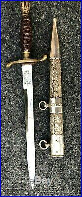 1939 Kingdom of Yugoslavia Royal Infantry officers dress dagger and scabbard