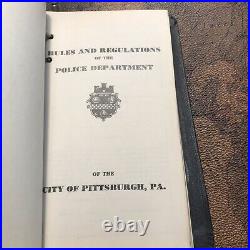 1941 City of Pittsburgh Police Dept. Rules & Regulations Book 363 Badge 486