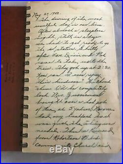 1942 Hand Written Japenese Journal From LA. To Internment Camp Parker, Az