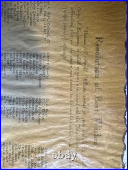1966 US Army Commission Certificate Colonel in the Corps of Engineers Framed