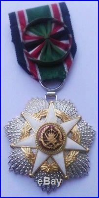 1976 Jordan Order of Military Merit Chest Medal Badge Wissam Istihqak Alasskari