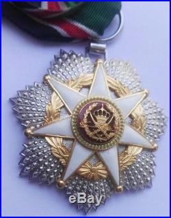 1976 Jordan Order of Military Merit Chest Medal Badge Wissam Istihqak Alasskari