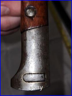 1WW2 Rare Czech CSZ Mauser Bayonet With Scabbard excellent condition
