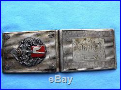 2 of 4 POLAND CIGARETTE CASE, STERLING, Warsaw, TOPOR coat of arms, 1930s