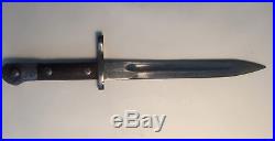 2 vintage bayonets, 1921 Lithgow, and a Turkish Mauser bayonet, good condition