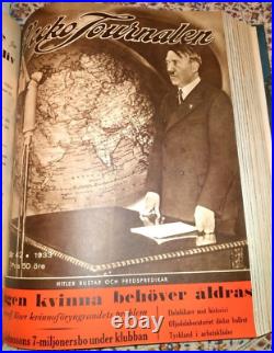 25 Issues 1933 Swedish Magazines Nazi Party Hitler on Cover RARE PHOTOS