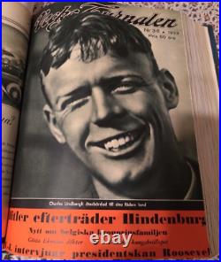 25 Issues 1933 Swedish Magazines Nazi Party Hitler on Cover RARE PHOTOS