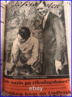 25 Issues 1933 Swedish Magazines Nazi Party Hitler on Cover RARE PHOTOS