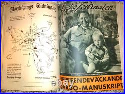 25 Issues 1933 Swedish Magazines Nazi Party Hitler on Cover RARE PHOTOS