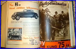 26 Issues 1933 Swedish Magazines Photos of Hitler Goring Mussolini WWII RARE