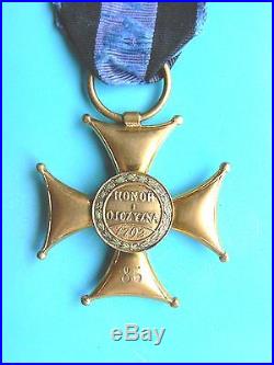 #26 POLAND POLISH ORDER VIRTUTI MILITARI, 3rd class #86 1920s, cross, medal