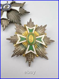 3 Antique Milano Roma Silver Star Order Grand Officer's Star Metal Metal's