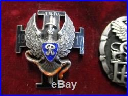 (3) original Estonian 1920 era military badges Silver Estonian 1st Hussar Regimt