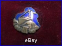 (3) original Estonian 1920 era military badges Silver Estonian 1st Hussar Regimt