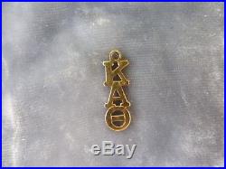 4 50's 10k To 14k Gold Kappa Alpha Theta Sorority Pins And Pendant