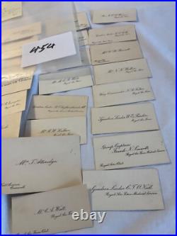 454 ROYAL AIR FORCE OFFICERS 31 CALLING CARDS 1920 / 1930s WING COMD MEDICAL GRP