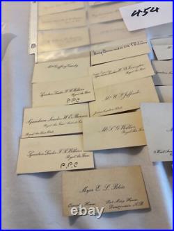 454 ROYAL AIR FORCE OFFICERS 31 CALLING CARDS 1920 / 1930s WING COMD MEDICAL GRP