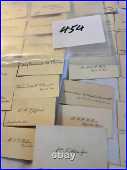 454 ROYAL AIR FORCE OFFICERS 31 CALLING CARDS 1920 / 1930s WING COMD MEDICAL GRP