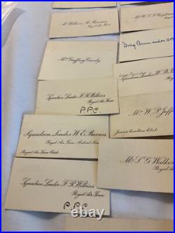 454 ROYAL AIR FORCE OFFICERS 31 CALLING CARDS 1920 / 1930s WING COMD MEDICAL GRP