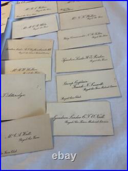 454 ROYAL AIR FORCE OFFICERS 31 CALLING CARDS 1920 / 1930s WING COMD MEDICAL GRP