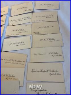 454 ROYAL AIR FORCE OFFICERS 31 CALLING CARDS 1920 / 1930s WING COMD MEDICAL GRP