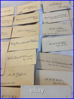 454 ROYAL AIR FORCE OFFICERS 31 CALLING CARDS 1920 / 1930s WING COMD MEDICAL GRP