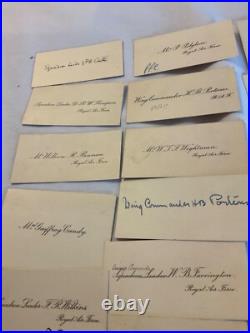 454 ROYAL AIR FORCE OFFICERS 31 CALLING CARDS 1920 / 1930s WING COMD MEDICAL GRP