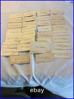 454 ROYAL AIR FORCE OFFICERS 31 CALLING CARDS 1920 / 1930s WING COMD MEDICAL GRP