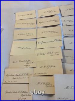 454 ROYAL AIR FORCE OFFICERS 31 CALLING CARDS 1920 / 1930s WING COMD MEDICAL GRP