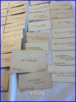 454 ROYAL AIR FORCE OFFICERS 31 CALLING CARDS 1920 / 1930s WING COMD MEDICAL GRP