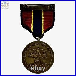 #5140 U. S. Army Of Occupation Of Cuba Medal Numbered 1928 Mayer Contract