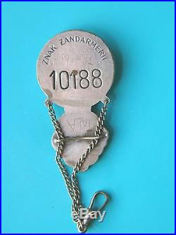 #524 POLAND POLSH MILITARY FIELD POLICE TYPE III BADGE, 1930s, #10,188