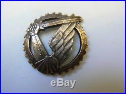 #558 POLAND POLISH WWII EXILE FIELD MADE ARMORED TANK CORPS BADGE, 1940s, rare