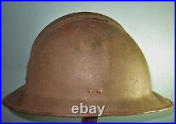 56c WW French M26 Adrian helmet civil defence casque stahlhelm casco elmo