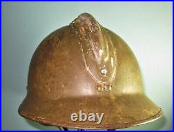 57c WW French M26 Adrian helmet civil defence casque stahlhelm casco elmo