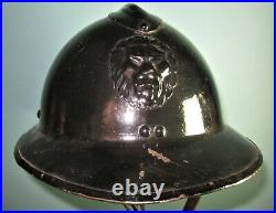 57cm Belgian M31 Gendarmerie helmet casque stahlhelm casco elmo? WW adrian