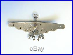 #687b POLAND EXILE MADE NAVY OBSERVER WINGS, 1933 type, Col. Bialkiewicz, very rare