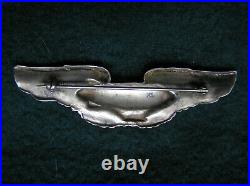 727. 1920-30's Airship Pilot's wing marked Sterling, full size, pin back, no mak