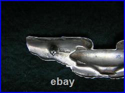 727. 1920-30's Airship Pilot's wing marked Sterling, full size, pin back, no mak