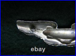 727. 1920-30's Airship Pilot's wing marked Sterling, full size, pin back, no mak