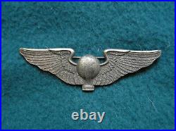 728. 1930's Full size Balloon Pilot badge in pin back, marked Bronze. W. Link & s