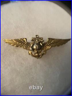 737c. 1920-30 era beautiful Unofficial USMC Aviator full size Pin Back Wing