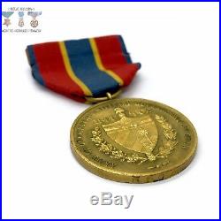 #8506 Us Army Occupation Of Cuba Medal Wrap Brooch Numbered 1938 Northern