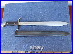 ARGENTINE M1909 1909 FOOT ARTILLERY SHORT SWORD w MATCHING SCABBARD VERY NICE